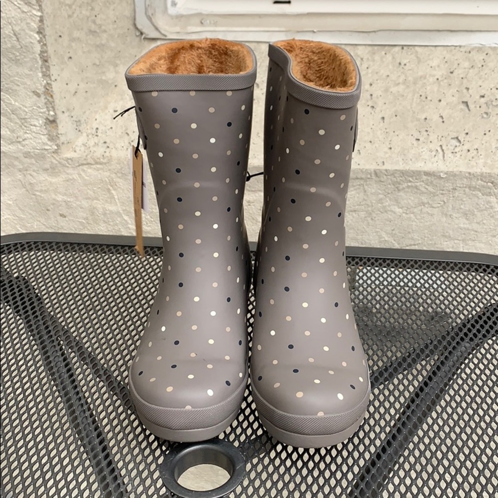 NWT Chooka Mid Calf Delridge Dot Rain Boot - Picture 4 of 5
